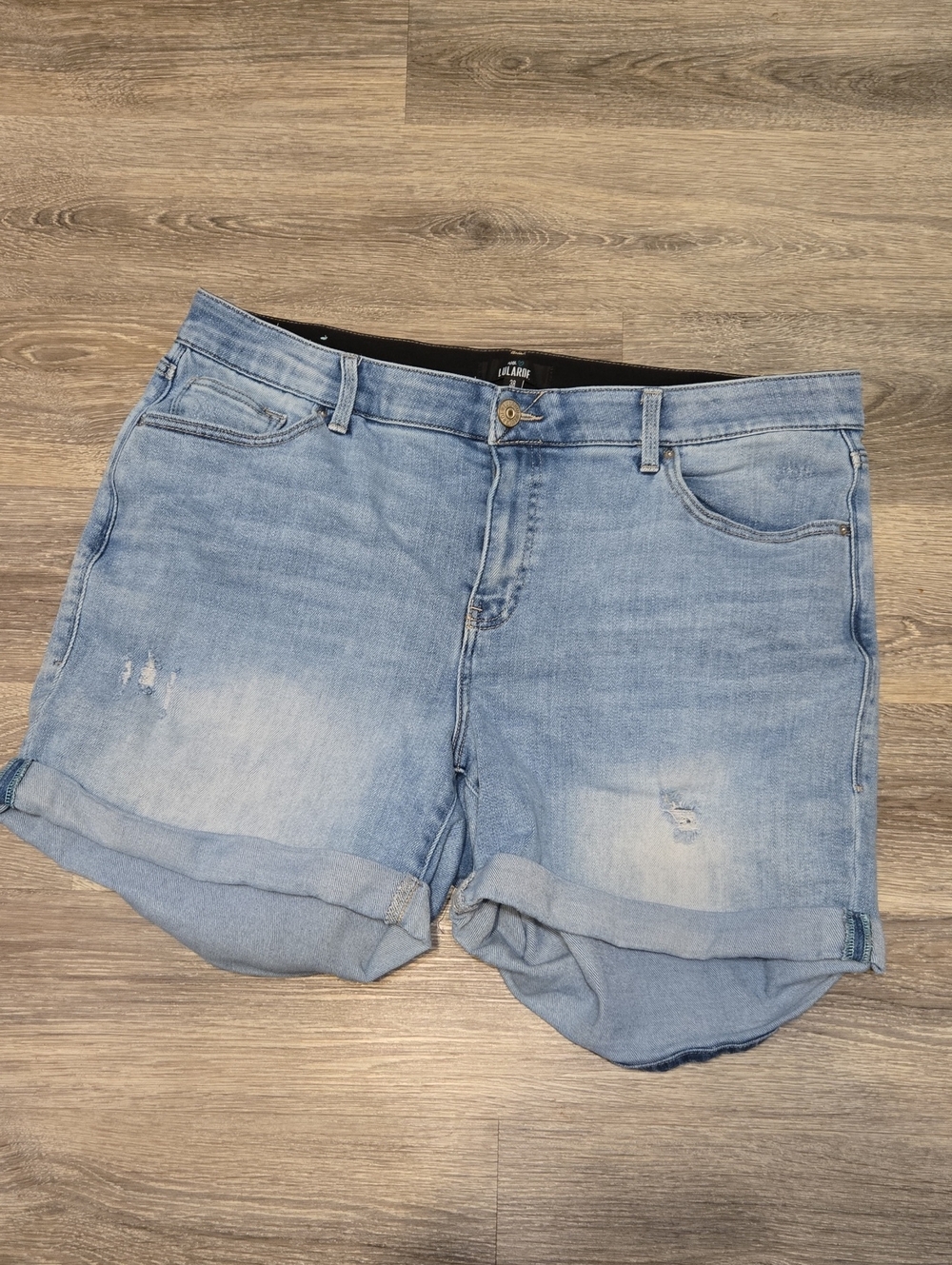 Lularoe Light Wash Denim Shorts Size 38